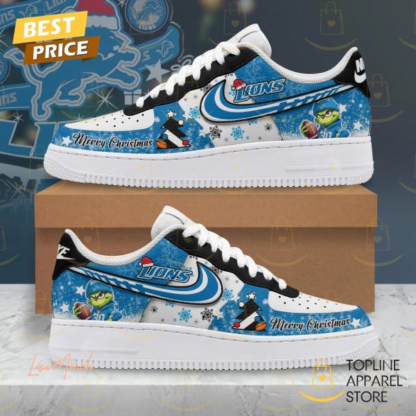 Detroit Lions Merry Christmas Air Force 1