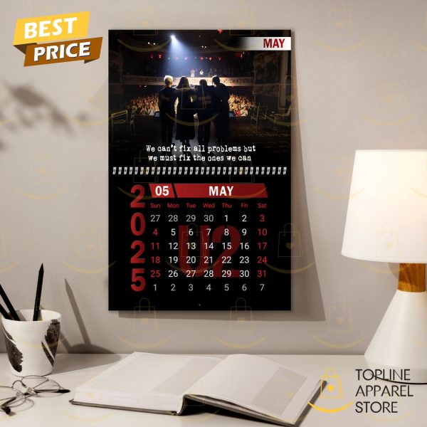 U2 Rock Band New Year 2025 Calendar