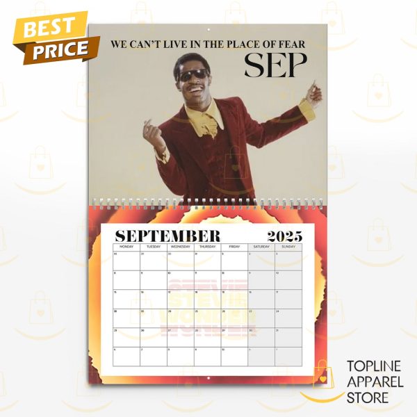 Stevie Wonder American Pop Legend 2025 Calendar