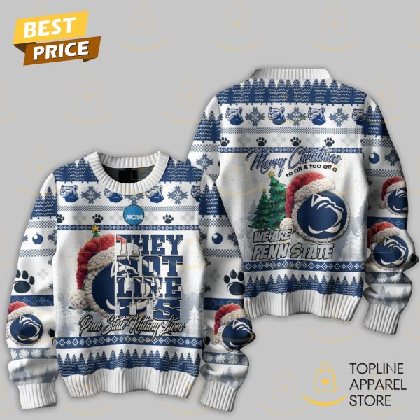 Penn State Nittany Lions They Not Like Us Merry Christmas We Are Penn State Sweater