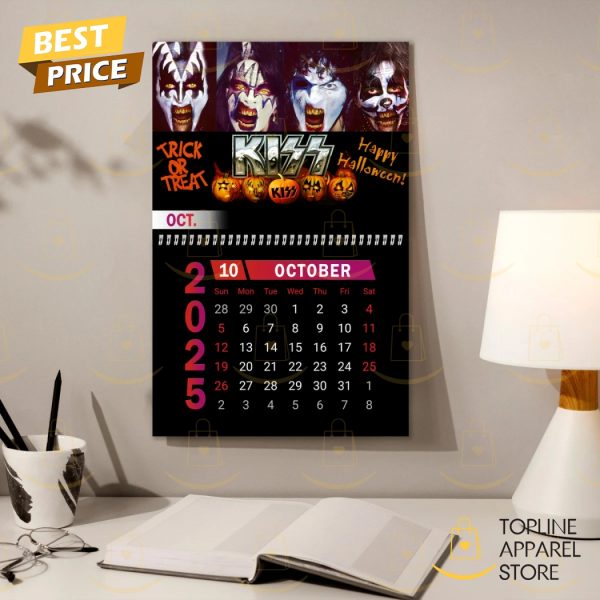 KISS Band Happy New Year 2025 Calendar