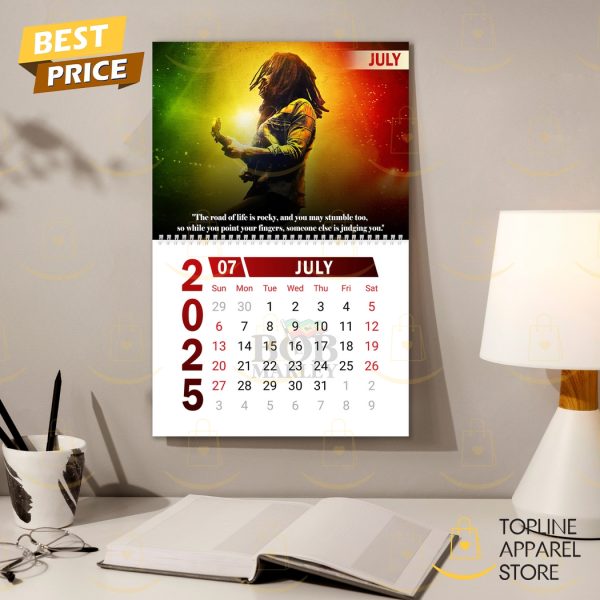 Bob Marley Happy New Year 2025 Calendar