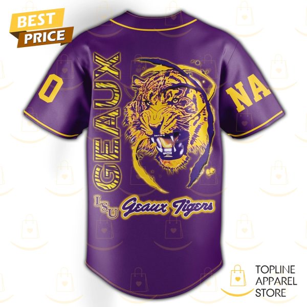 Personalized LSU Tigers Geaux Tigers Baseball Jersey