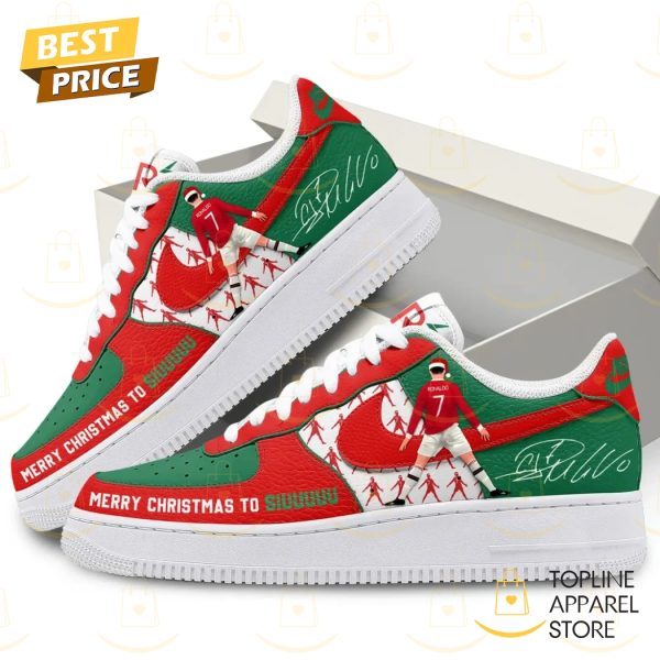 Merry Christmas To Siuuuu Cristiano Ronaldo Signature Air Force 1