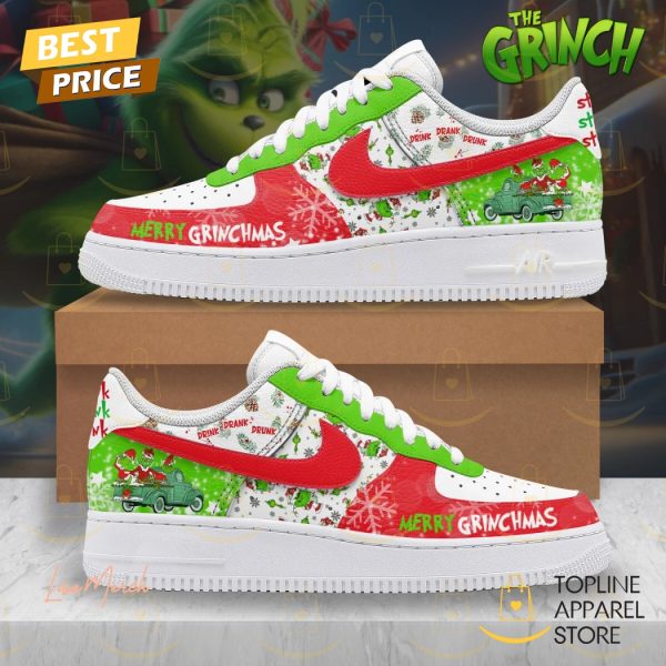 The Grinch Merry Grinhmas Drink Drank Drunk Air Force 1