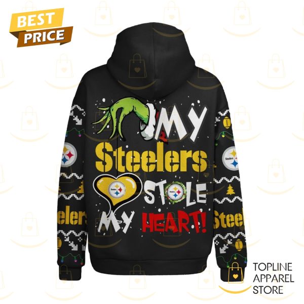 The Grinch x My Pittsburgh Steelers Stole My Heart Hoodie