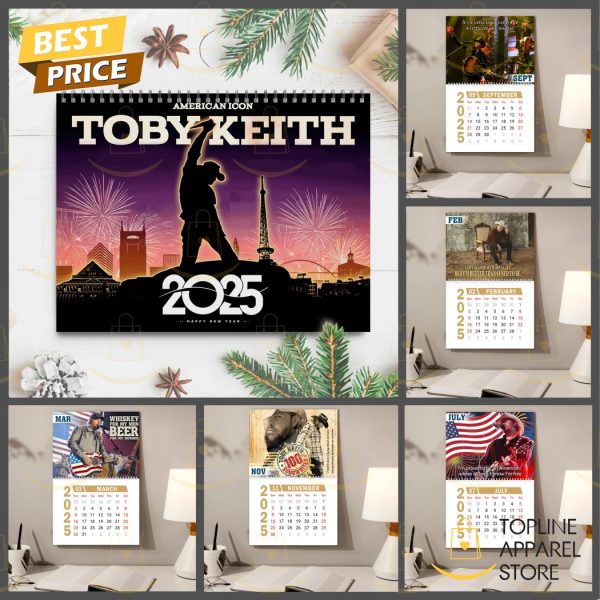 Toby Keith American Icon Happy New Year 2025 Calendar