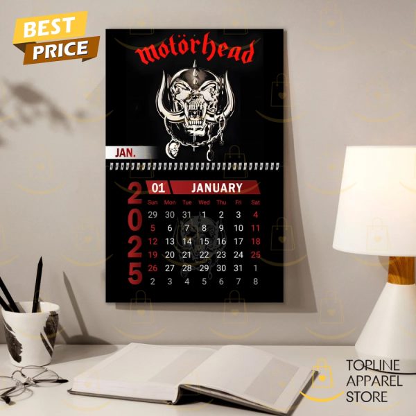 Motorhead Happy New Year 2025 Calendar