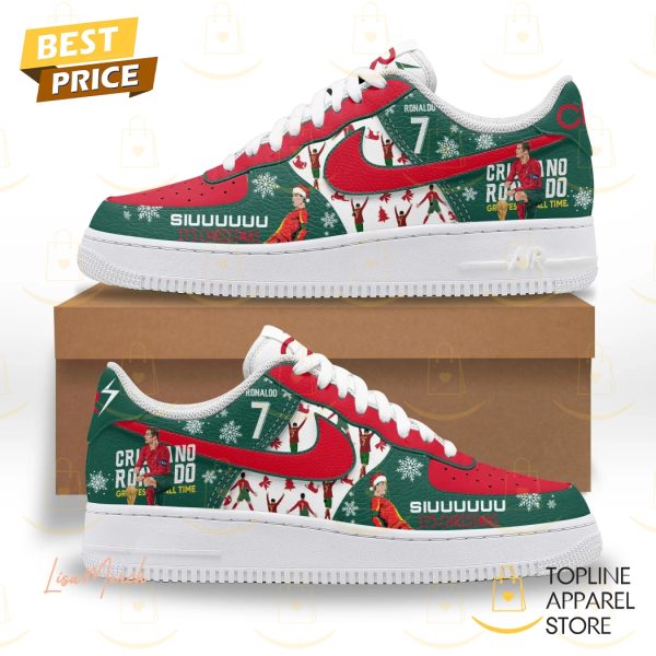 Cristiano Ronaldo Siuuuuu It Christmas Air Force 1