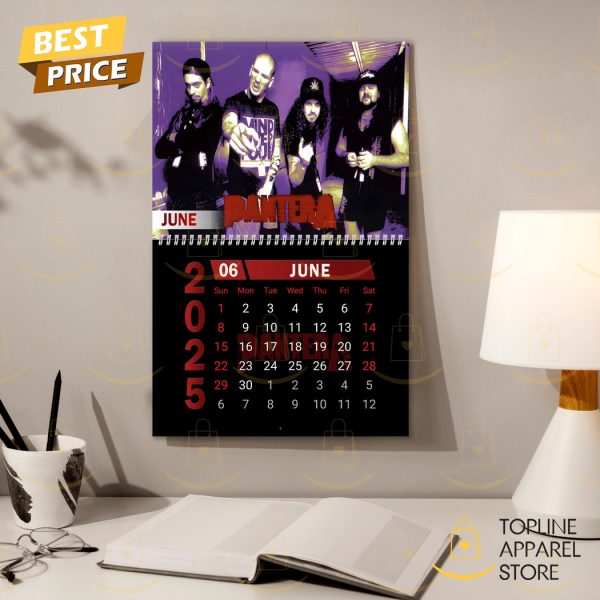 Pantera Band Happy New Year 2025 Calendar