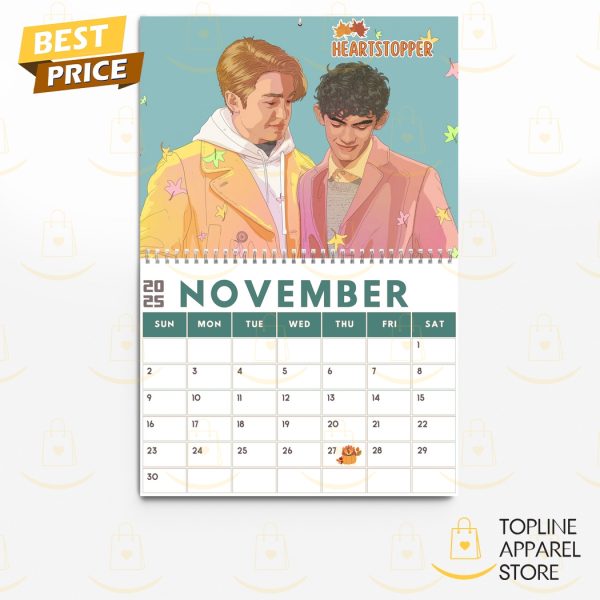 Heartstopper Happy New Year 2025 Calendar