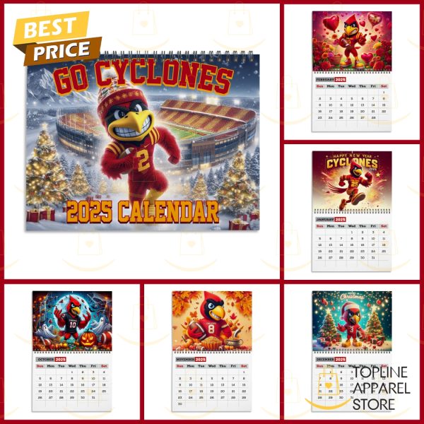 Iowa State Cyclones Go Cyclones 2025 Calendar