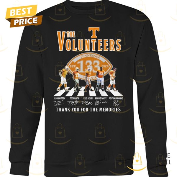 The Tennessee Volunteers 1891-2024 Signature Thank You For The Memories Unisex T-Shirt