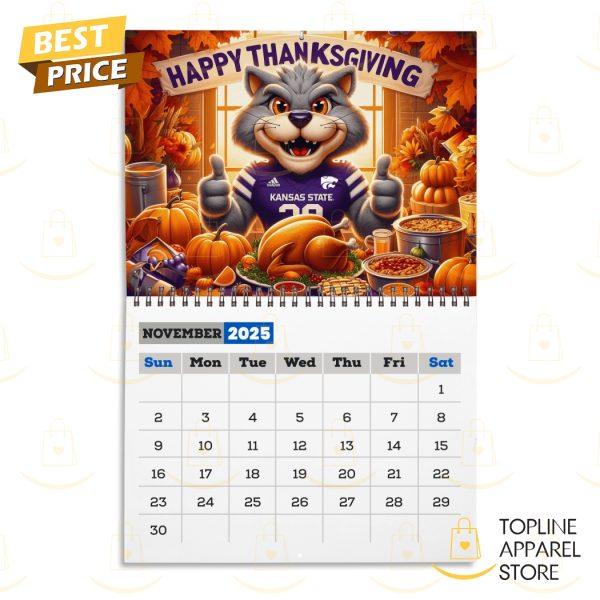 Kansas State Wildcats Eat Em Up 2025 Calendar