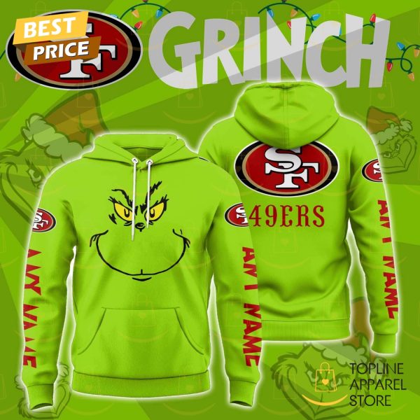 Personalized The Grinch x San Francisco 49ers Christmas Gifts Hoodie