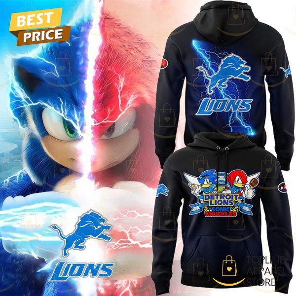 Detroit Lions & Sonic Knuckles Design Hoodie