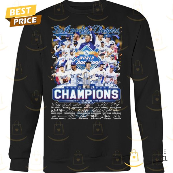 Los Angeles Dodgers 2024 World Series Champions Players Signature Unisex T-Shirt