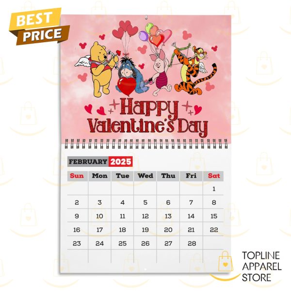 Winnie The Pooh Happy New Year 2025 Calendar