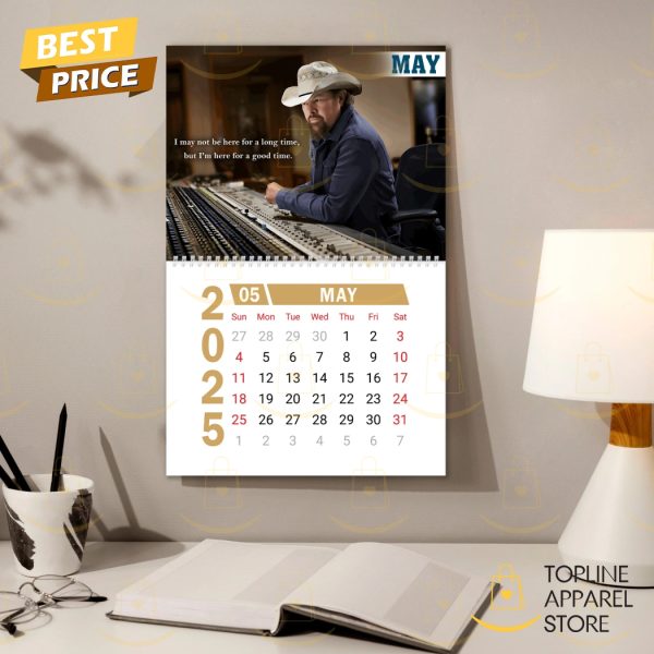 Toby Keith American Icon Happy New Year 2025 Calendar