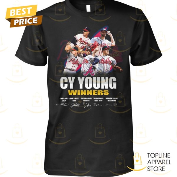 Cy Young Atlanta Braves Winners Signature Unisex T-Shirt