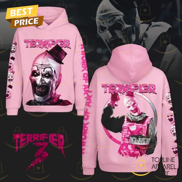 Terrifier 3 A Work Of Art Hoodie – Pink