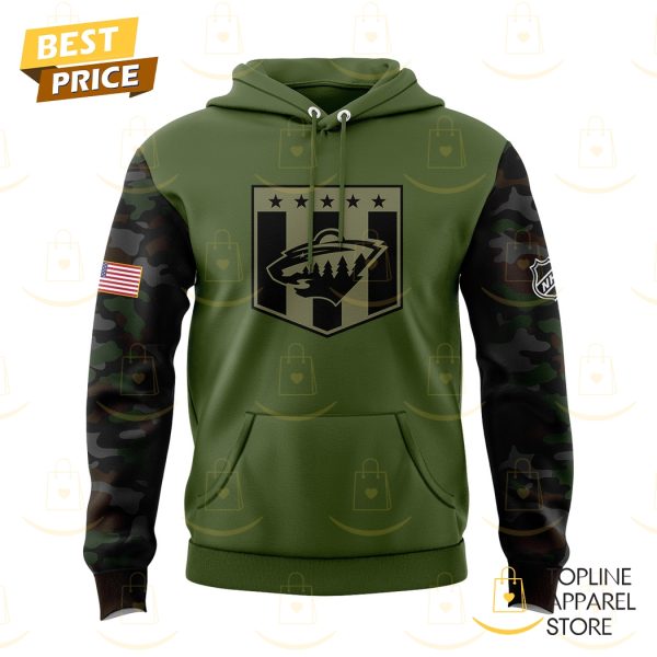 Military Apreciation Minnesota Wild Hoodie