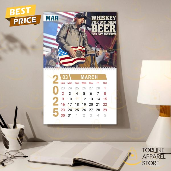 Toby Keith American Icon Happy New Year 2025 Calendar