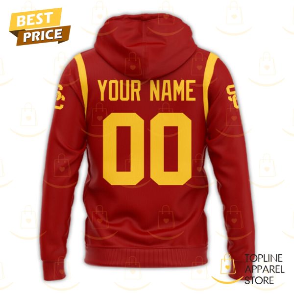 Personalized USC Trojans Football Design Hoodie – Red