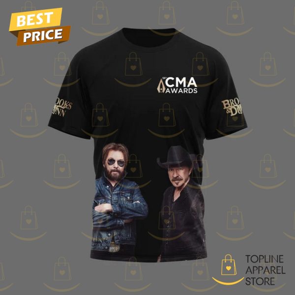 Brooks & Dunn Vocal Duo Of The Year 58th CMA Awards Signature 3D T-Shirt Signature 3D T-Shirt – Black