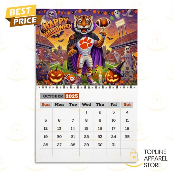 Clemson Tigers Football 2025 Calendar