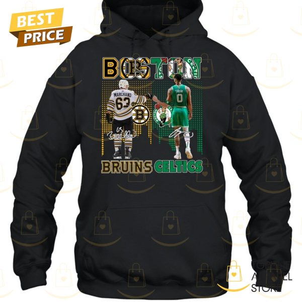 Boston Bruins x Boston Celtics Signature Unisex T-Shirt