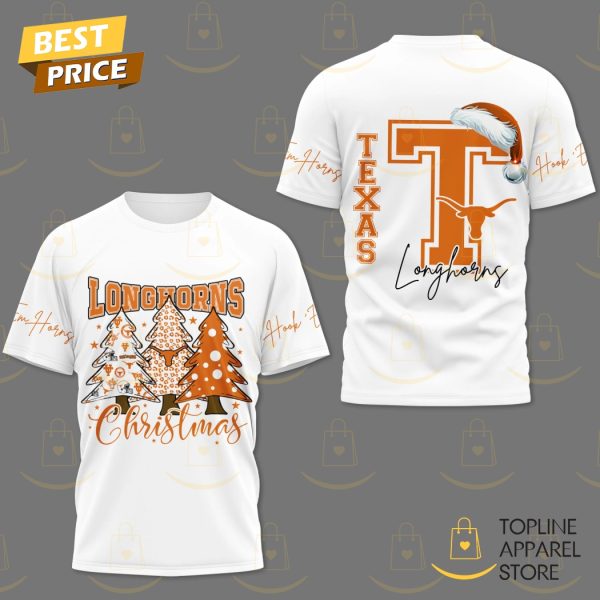 Texas Longhorns Merry Christmas 3D T-Shirt