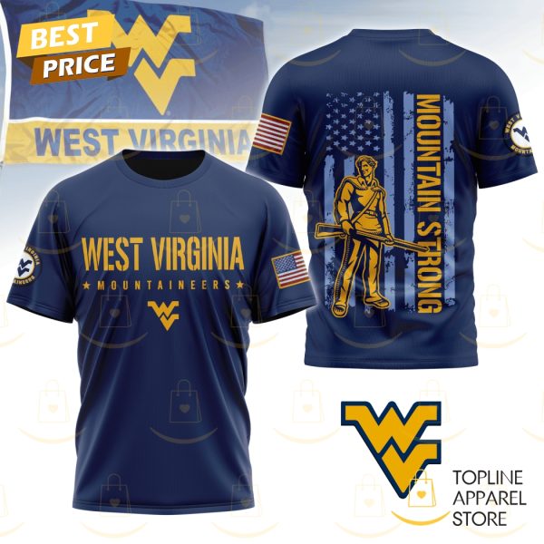 West Virginia Mountaineers – Mountain Strong 3D T-Shirt