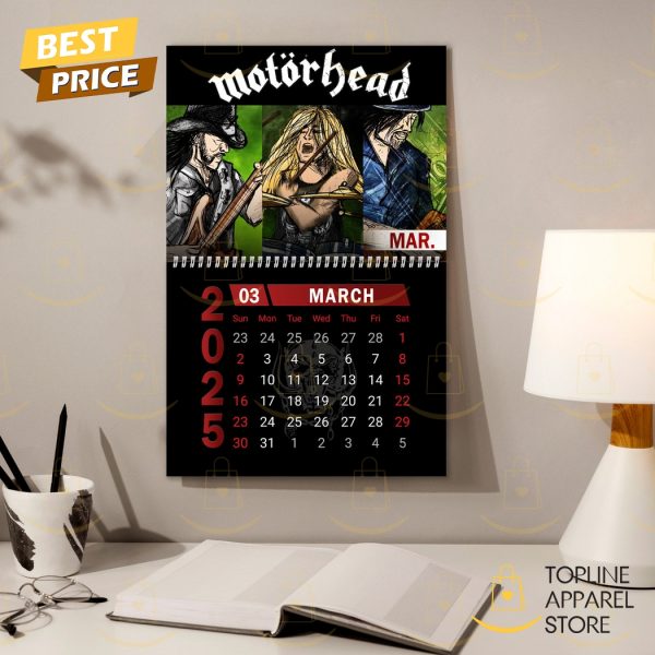 Motorhead Happy New Year 2025 Calendar