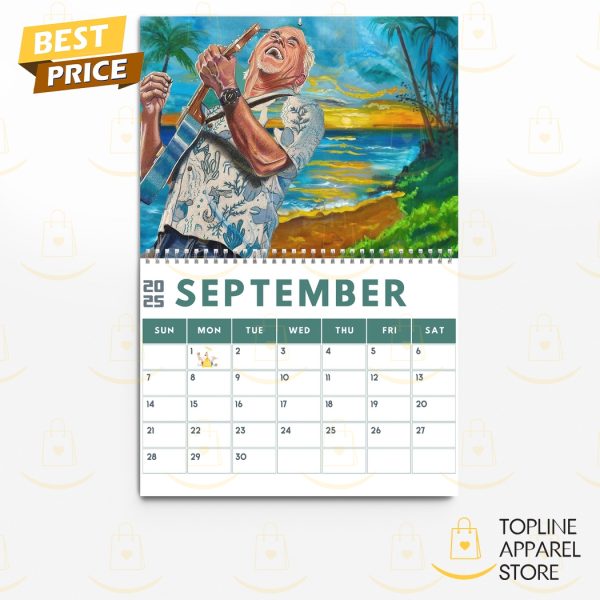 Jimmy Buffett Happy New Year 2025 Calendar