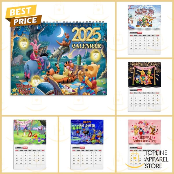 Winnie The Pooh Happy New Year 2025 Calendar