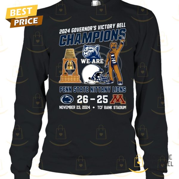 2024 Governor Victory Bell Champions Penn State Nittany Lions Unisex T-Shirt