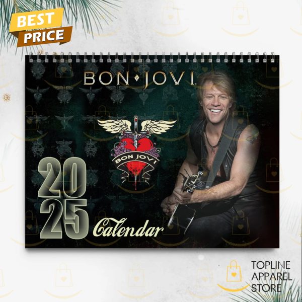 Bon Jovi Happy New Year 2025 Calendar