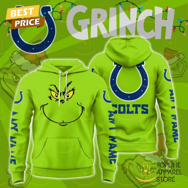 Personalized The Grinch x Indianapolis Colts Christmas Gifts Hoodie