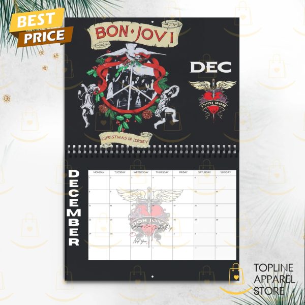 Bon Jovi Happy New Year 2025 Calendar