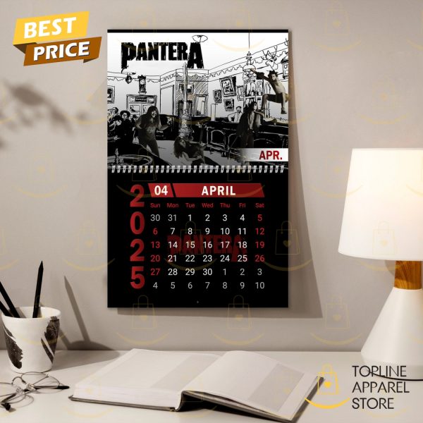 Pantera Band Happy New Year 2025 Calendar