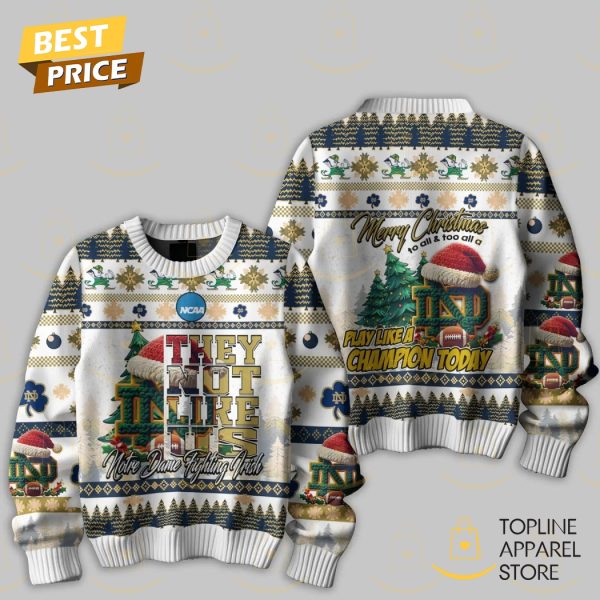 Notre Dame Fighting Irish They Not Like Us – Merry Christmas Sweater