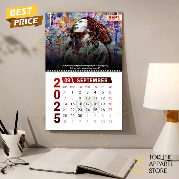 Bob Marley Happy New Year 2025 Calendar