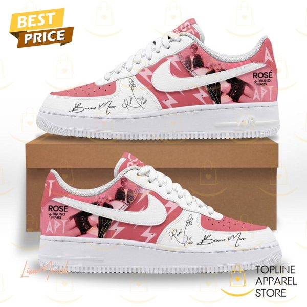 Rose And Bruno Mars APT Siganture Air Force 1