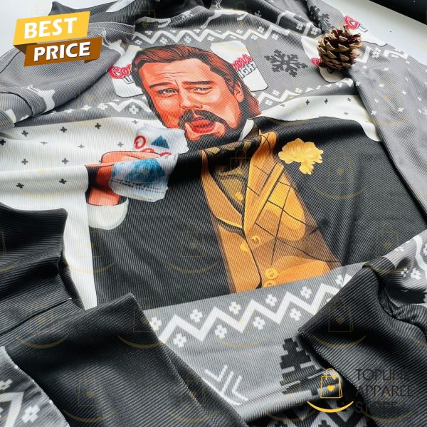 Coors Light Leonardo DiCaprio Meme Ugly Christmas Sweater