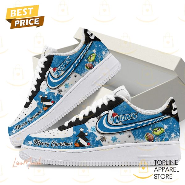 Detroit Lions Merry Christmas Air Force 1