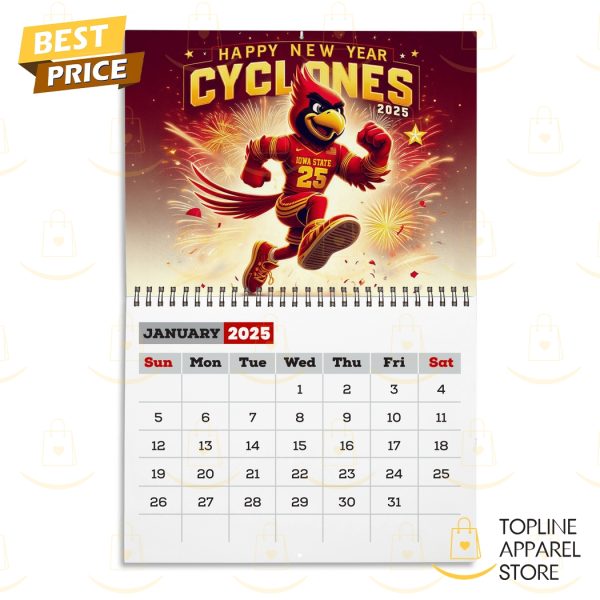 Iowa State Cyclones Go Cyclones 2025 Calendar