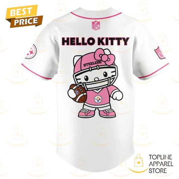 Pittsburgh Steelers X Kitty Pink Baseball Jersey