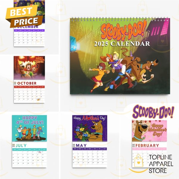 Scooby-Doo Happy New Year 2025 Calendar