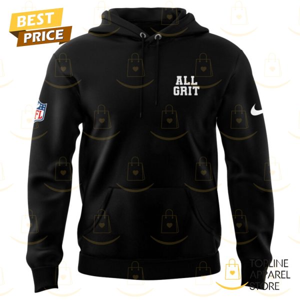 All Grit Detroit Lions Logo Hoodie – Black